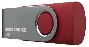 MORE CHOICE (4610196407574) MF16-4 USB 16Gb 2.0 Red Флэш-накопитель