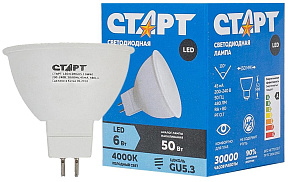 СТАРТ (10575) LEDJCDRGU5.3 6W40 Лампа