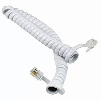 Шнур телеф REXANT 18-2041 витой 4м белый