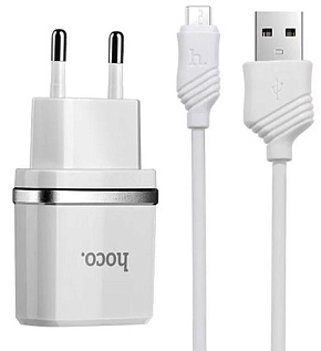 HOCO (6957531047742) C11 1USB 1A MICRO USB 1м белый СЗУ