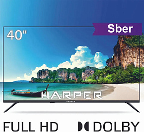 HARPER 40F685TS FHD SMART TV Салют LED телевизор