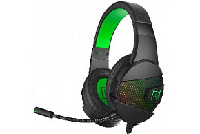 HARPER GAMING GHS-X15 черный\зеленый Наушники геймерские