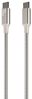 AKSBERRY (6900288580017) X161 Spring USB C - USB C, support 20V/5A, 100W, 1м в металлической оплетке, серебристый Дата-кабель USB C - USB C AKSBERRY (