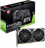 MSI NVIDIA GeForce RTX 3060 , RTX 3060 VENTUS 2X 12G OC, 12ГБ, GDDR6, OC, Ret Видеокарта