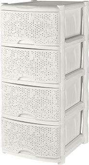 KEEPLEX KL377112048 Fiori четырехсекционный 50х41,5х55,5см белое облако Комод
