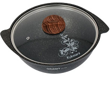 KUKMARA кго47а а/пр литой 4,5л д/плова стекл/кр Granit ultra original Казан КУКМОР кго47а а/пр литой 4,5л д/плова стекл/кр Granit ultra original