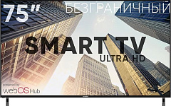 SOUNDMAX SM-LED75M01SU(черный)\W Телевизор