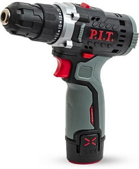 P.I.T. Дрель аккум. PBM12K-10A/2 X-DRIVER (12В, 22Нм, 10 мм, 2ск, 0-350/1350, 2х2,0Ач, ЗУ, кейс)