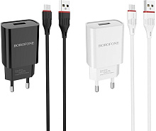 BOROFONE (6931474702135) для micro USB BA20Am Black СЗУ