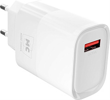 MORE CHOICE (4620202553379) NC09 СЗУ 1USB 3.0A QC3.0 15W , белый СЗУ MORE CHOICE (4620202553379) NC09 СЗУ 1USB 3.0A QC3.0 15W , белый