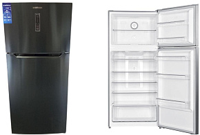 SNOWCAP CUP NF 512 BI 479 л черный/ нержавеющая сталь Холодильник