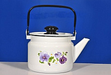 ЛЫСЬВА 27104П2 Анютины глазки эмал. 2,0л Чайник эмалированный ЛЫСЬВА 27104П2 Чайник эм. 2,0л Анют.глазки