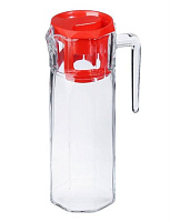 PASABAHCE 43414B Кувшин Кошем 43414 (1,235л) красная крышка в подар. коробке 00160 Кувшин