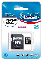 SMARTBUY (SB32GBSDCL10-01) MicroSDHC 32GB Class10 UHS-I + адаптер Карта памяти