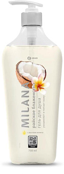 GRASS 125461 MILANA Райское блаженство с маслом кокоса (750мл) Гель для душа GRASS 125461 MILANA Райское блаженство с маслом кокоса (750мл)