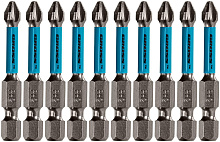 GROSS Бита торсионная PH2 x 50 мм, для ударных шуруповертов, 10 шт. 11493