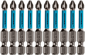 GROSS Бита торсионная PH2 x 50 мм, для ударных шуруповертов, 10 шт. 11493