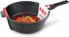 НЕВА МЕТАЛЛ ПОСУДА L181326i а/пр литой 26см съемн/руч индукция Гранит Сотейник НЕВА МЕТАЛЛ ПОСУДА L181326i а/пр литой 26см съемн/руч индукция Гранит