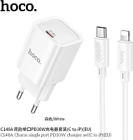 HOCO (6942007630313) C148Aai 1Type-C PD 30W , White СЗУ
