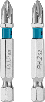 GROSS Бита PH2х50мм, сталь S2, шестигр., 2 шт.//