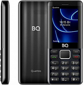 BQ 2453 Quattro Black Телефон мобильный