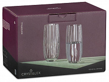 CRYSTALEX CR350201W Набор стаканов WATERFALL 6шт 350мл Набор стаканов