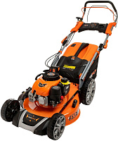 MAXPILER Газонокосилка бензиновая MLM-51SE (5,5л.с, эл.старт, самоходная, Ø510мм, выс.30-80мм, 70л)
