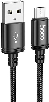 HOCO (6931474784346) X89m для micro USB , 1 м, Black Кабель