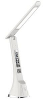 ULTRAFLASH (15178) UF-821 C01 белый (Led, светильник настольный, 7Вт, дисплей,смена цвет.темп, кожа) Светильник