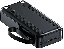 AKSBERRY (6900290870014) E201 Lines PD22.5W with cabels 20000 mAh (черный) Повербанк