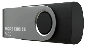 MORE CHOICE (4610196407642) MF64-4 USB 64GB 2.0 Black Флэш-накопитель