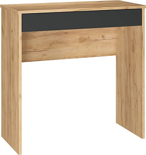 МЕБЕЛЬ-КОМПЛЕКС РИНО Стол письменный исп.1 Дуб золотой крафт/Антрацит (1 кор.) Стол письменный