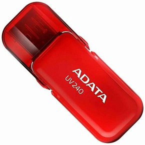 A-DATA Флешка USB UV240 64ГБ, USB2.0, красный auv240-64g-rrd Флешка