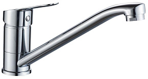 GOTA ROCIO G052110-GOTA Leone Смеситель д/кухни шар. с длинным изливом, креп.гайка d35 Смеситель