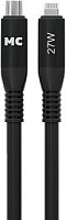 MORE CHOICE (4620202554567) K83ia USB 3.0A PD 27W для Lightning ng 8-pin Type-C - 1м , черный Кабель