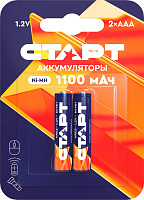 СТАРТ (19345) HR03 ААА 1100mAh Ni-MH BL2 Аккумулятор