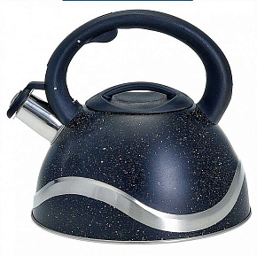 WEBBER BE-0574 3л черный Чайник нерж со свистком WEBBER BE-0574 3л