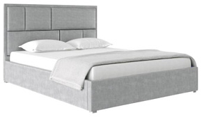 НК-МЕБЕЛЬ MADISON new кровать 1600х2000 Велюр Светло-серый 72307367 (2 кор.) Кровать интерьерная