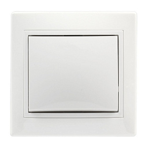 SMARTBUY (SBE-01w-10-SW1-0-c) Венера, 1-клавишный,белый выключатель