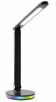 ULTRAFLASH (15177) UF-822 C02 черный (Led, светильник настольный, 7Вт, димм., 3 цвет.темп., RGB ночник) светильник