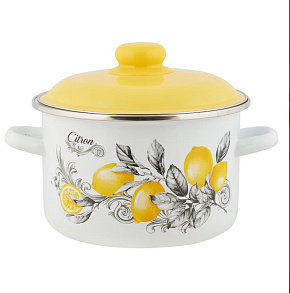 APPETITE 6RD201M CITRON эмал цил 4,0л Кастрюля APPETITE 6RD201M CITRON эмал цил 4,0л
