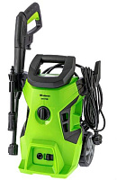 СИБРТЕХ Моечная машина высокого давления АМ-1700, 1700 Вт, 130 бар, 350 л/ч, колёсная 58222 Мойка