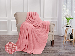 ОРИОН НФ-00003262 Wellsoft luxe/Шахматка, роза/1,5 сп Плед