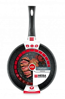 НЕВА МЕТАЛЛ ПОСУДА 18120 а/пр литая 20см Черный гранит Сковорода НЕВА МЕТАЛЛ ПОСУДА 18120 а/пр литая 20см Черный гранит
