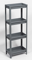 VIOLET VIKEA 4-х ярусная широкая (серый) 781418 Этажерка