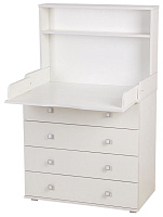 POLINI Комод Polini kids Simple 2580, со стеллажом, белый (2кор) Комод