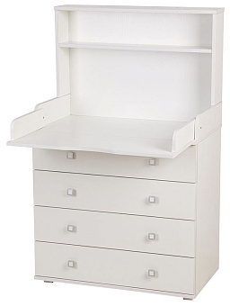 POLINI Комод Polini kids Simple 2580, со стеллажом, белый (2кор) Комод