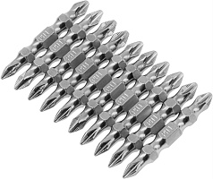 GROSS Бита двухсторонняя, PH2-PH1 х 45 мм, сталь S2, 10 шт. 11211