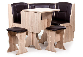 БИТЕЛ НАРЦИСС-ОДНОТОН. Кухонный уголок Дуб Сонома/Борнео Умбер (7 пак.) Кухонный уголок