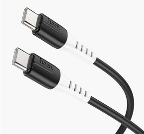 HOCO (6931474768599) X82 Silicone Charging Type-C (m) - Type-C (m) 1.0m - черный Кабель